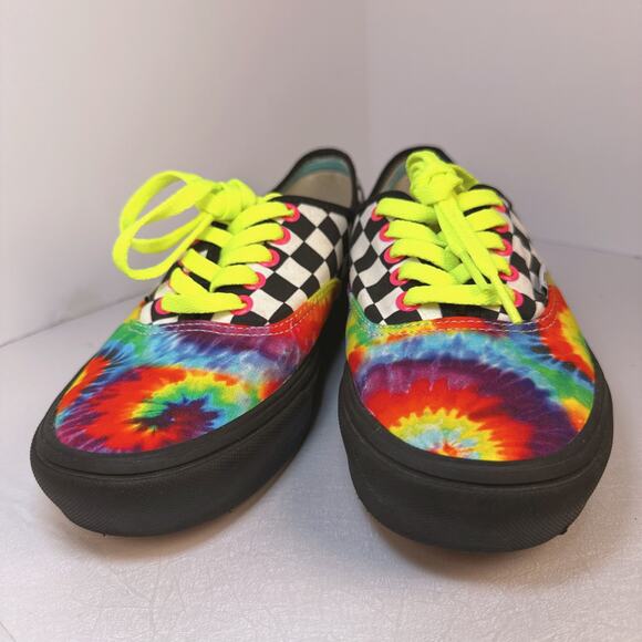 Vans Authentic ComfyCush | Checkered/Tie-Dye | 8.5 - Picture 4 of 8